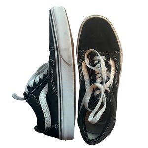 Black and white vans